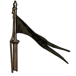 Elegant Black Flagpole icon