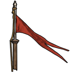 Elegant Red Flagpole icon