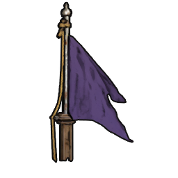Elegant Purple Flagpole icon